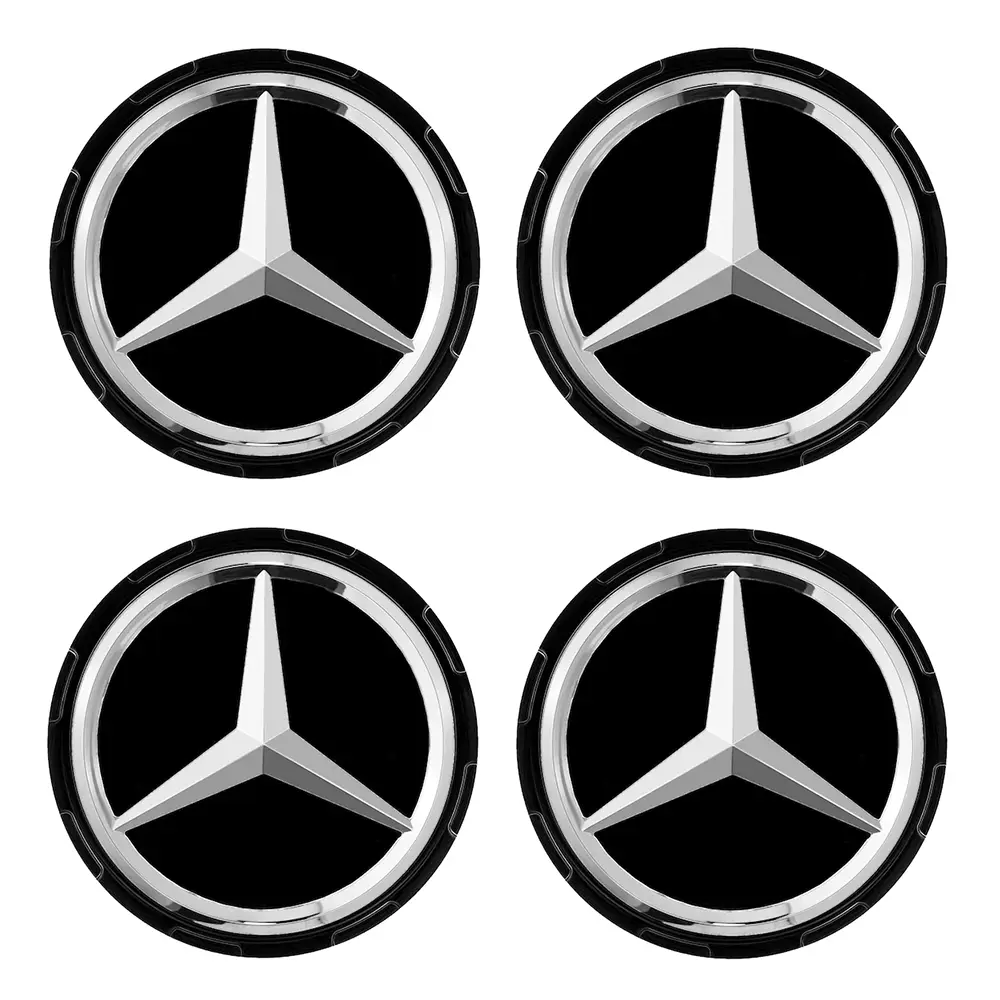 Mercedes-AMG 4x Radnabenabdeckung Zentralverschlussdesign