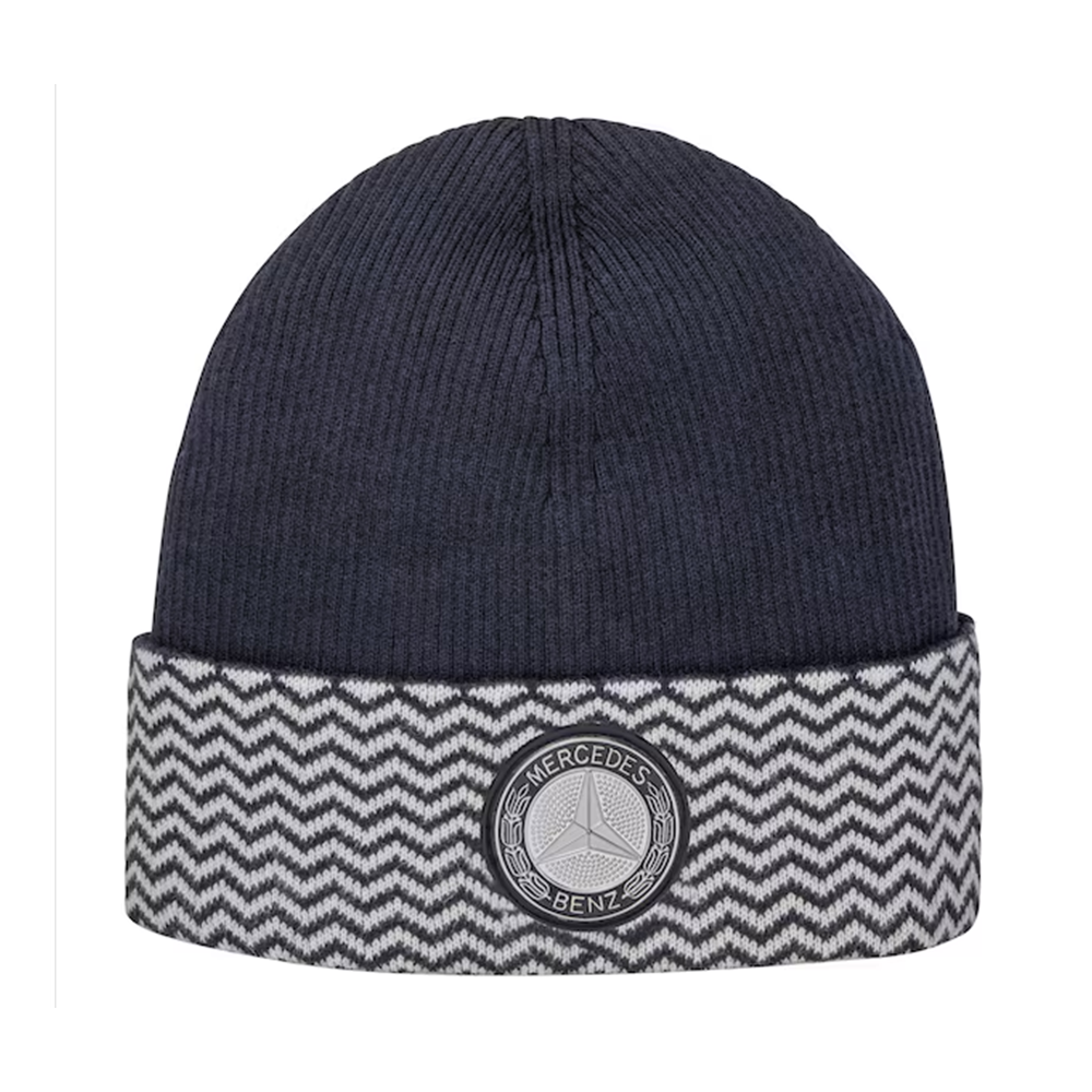 Mercedes-Benz Unisex Strickmütze navy mit Kaschmir