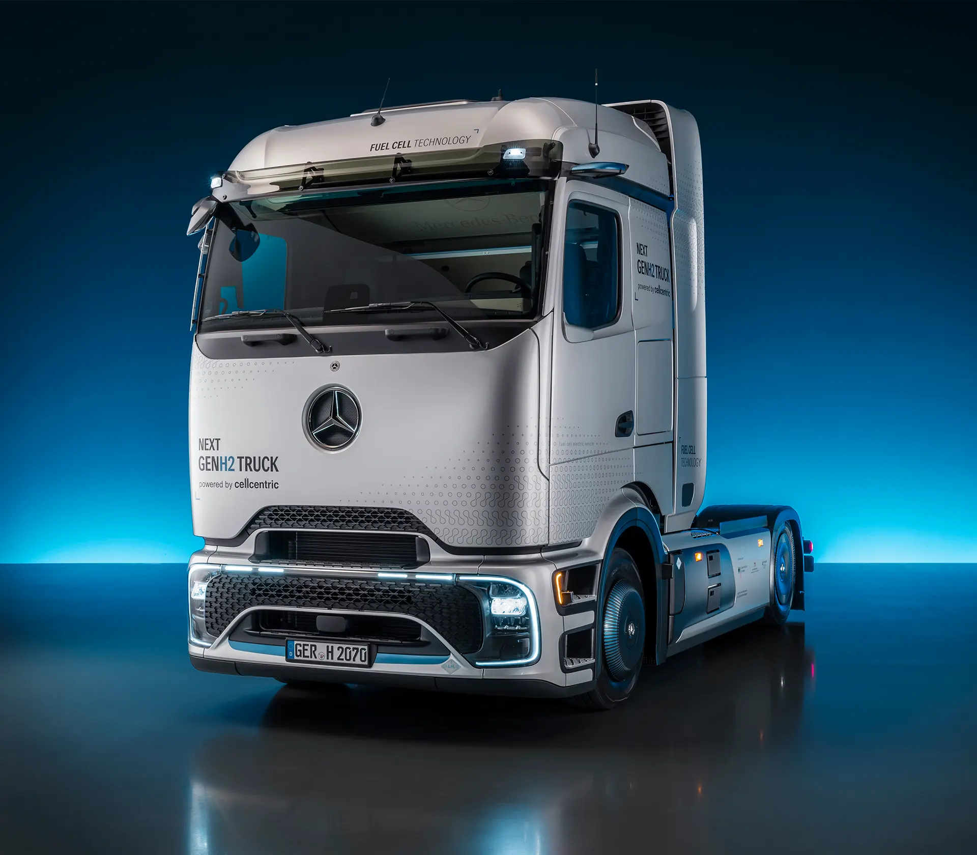 ein Standbild des NextGenH2 ohne Sattelzug