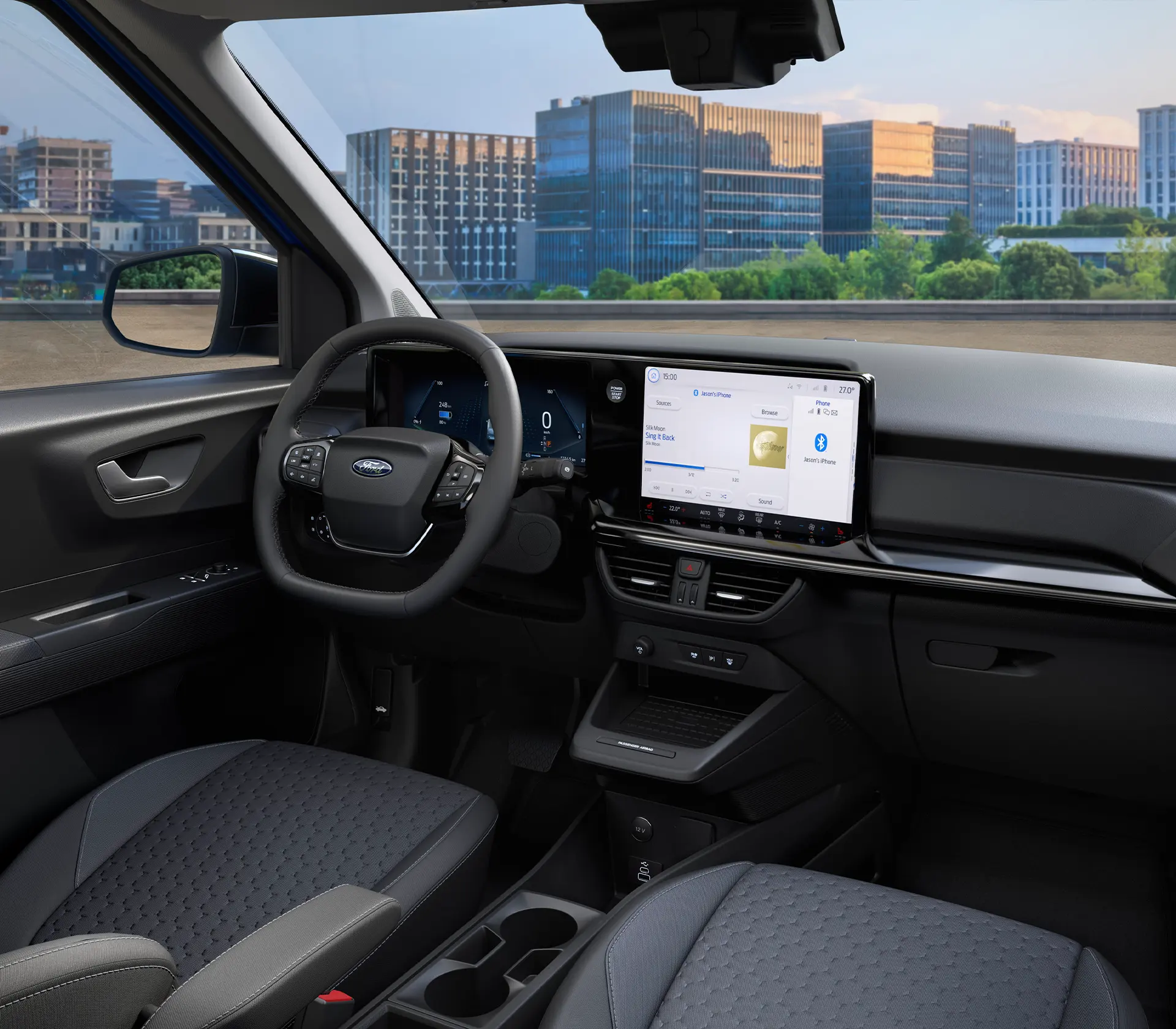 Interieur des E-Transit Courier