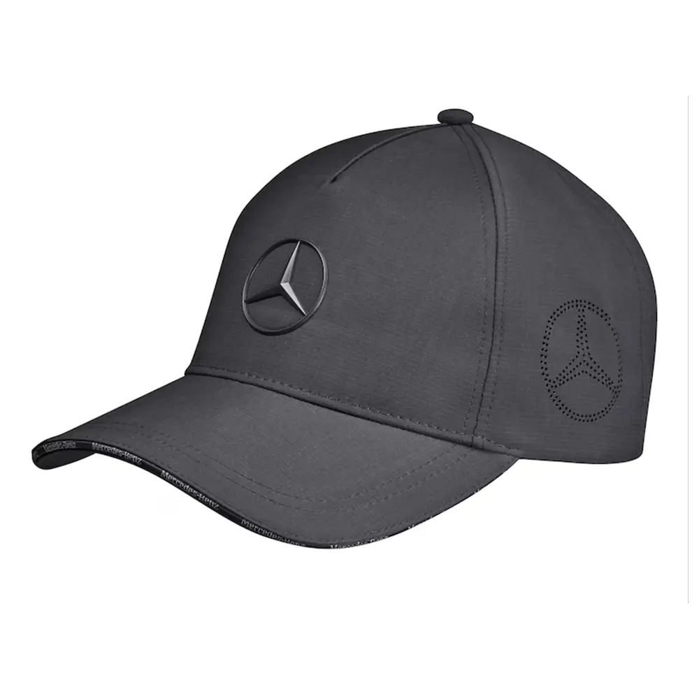 Mercedes-Benz Cap Anthrazit mit 3D-Stern und Schriftzug