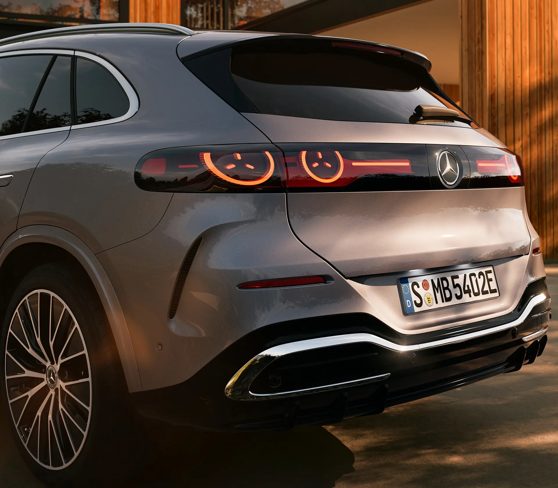 Heckansicht des elektrischen GLC