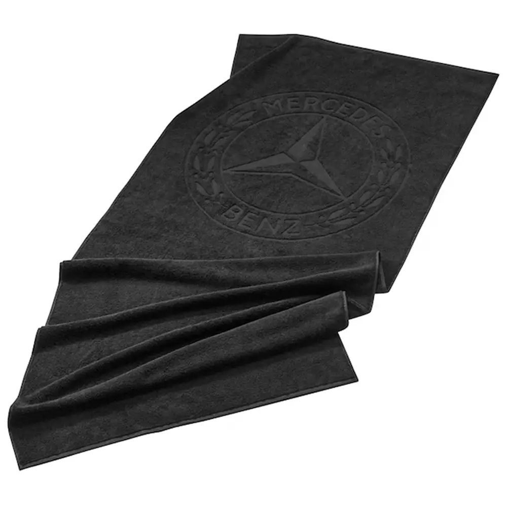 Mercedes-Benz Strandtuch 180x80 cm schwarz 100% Baumwolle