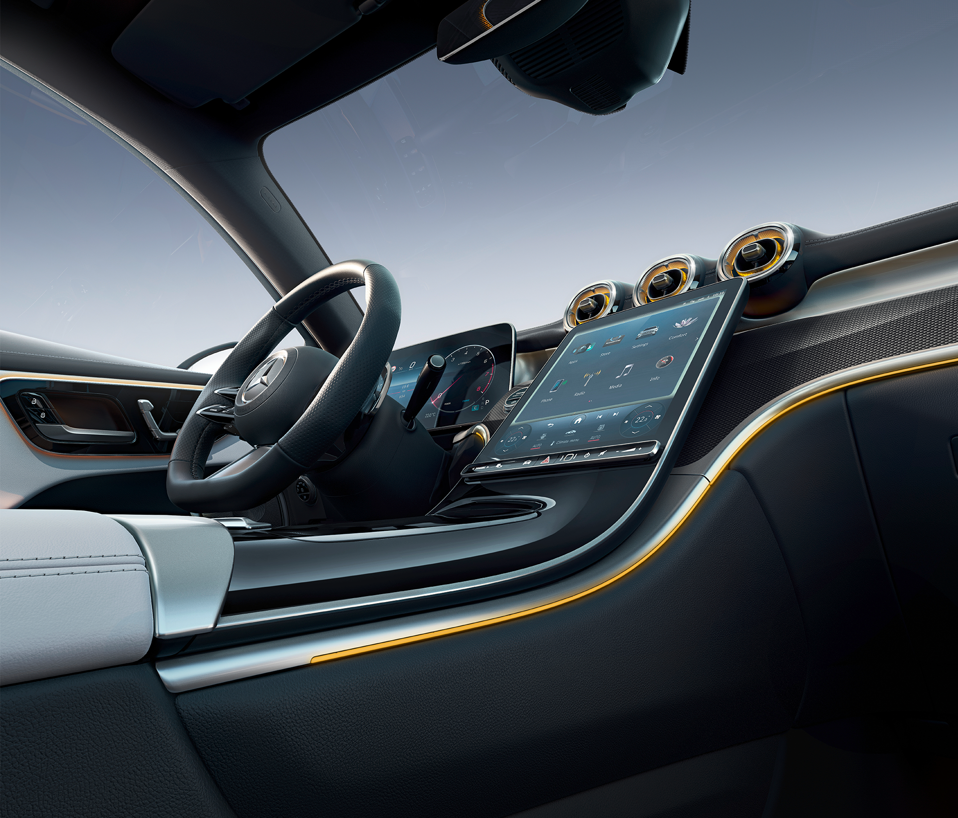 Mercedes-Benz GLC Coupé MBUX Bedieneinheit