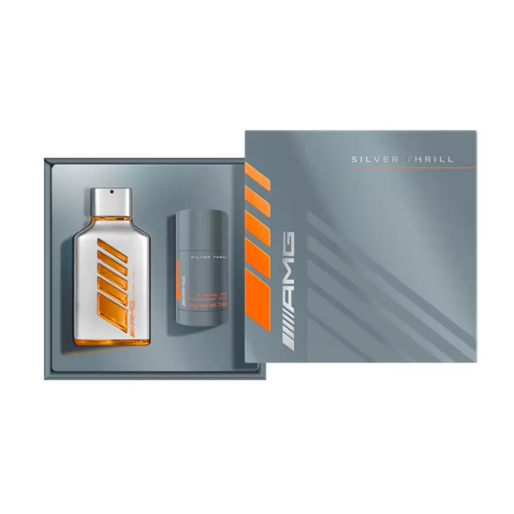 Mercedes-AMG Geschenkset AMG Silver Thrill EdP 100 ml + Deostick 75 g