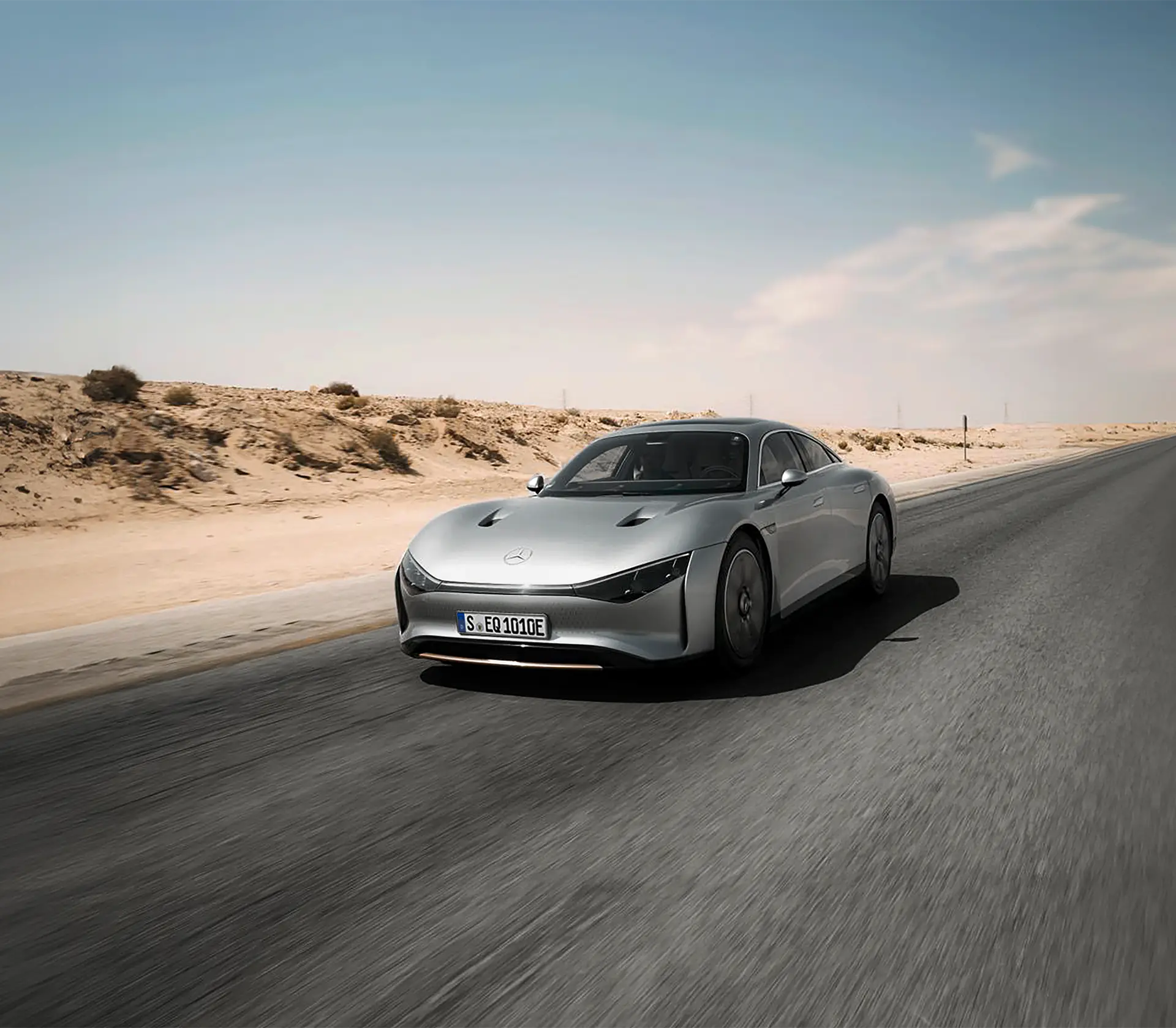 Mercedes Vision EQXX auf der Straße