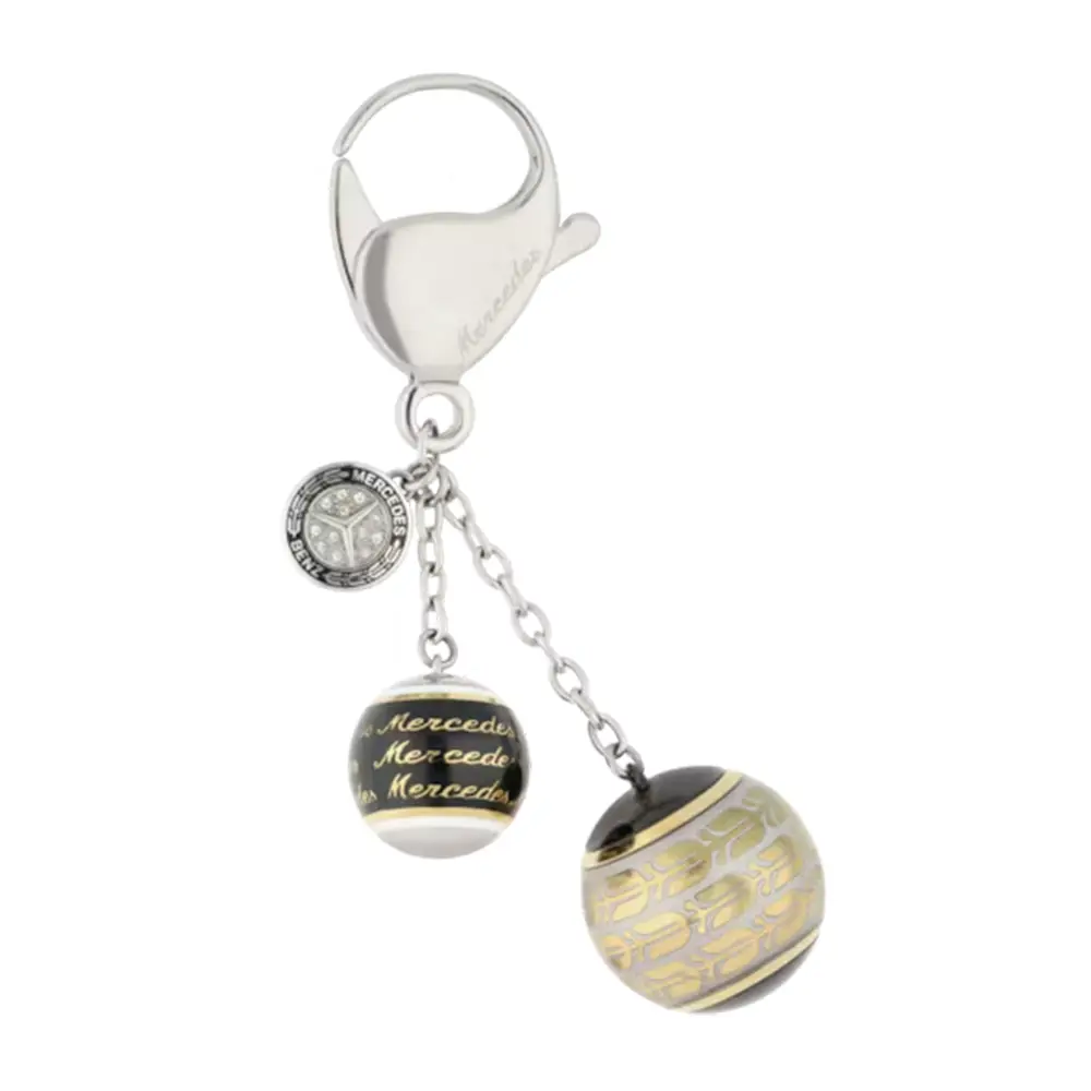 Mercedes-Benz Schlüsselanhänger Classic mit Charms aus Edelstahl