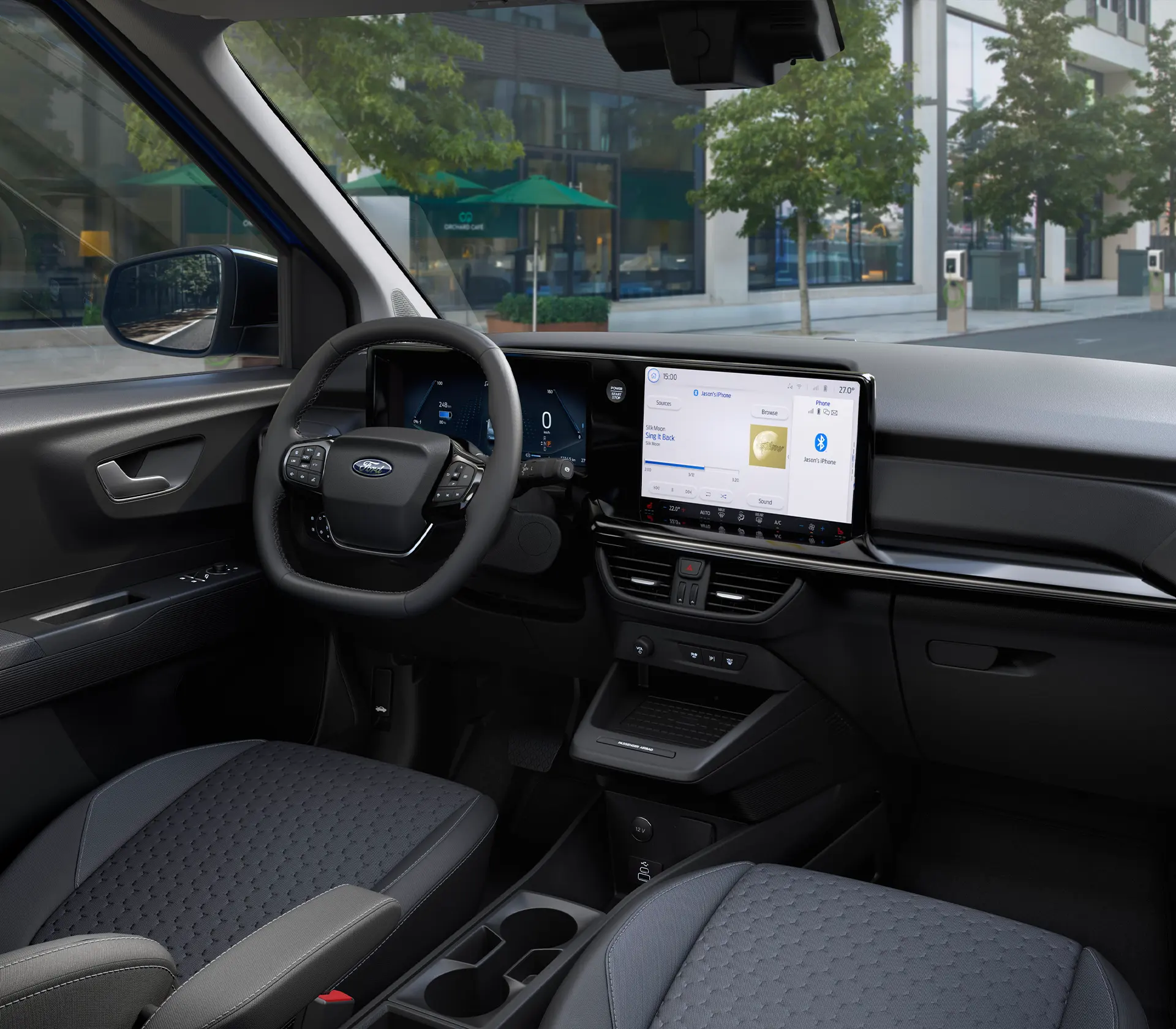 Interieur des E-Transit Courier