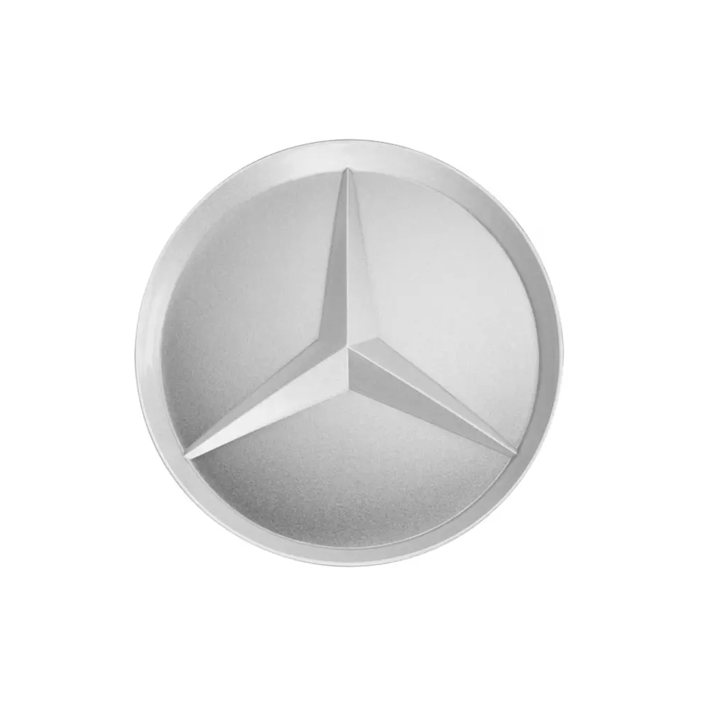 Mercedes-Benz Radnabenabdeckung Stern abgesenkt Silber 75 mm