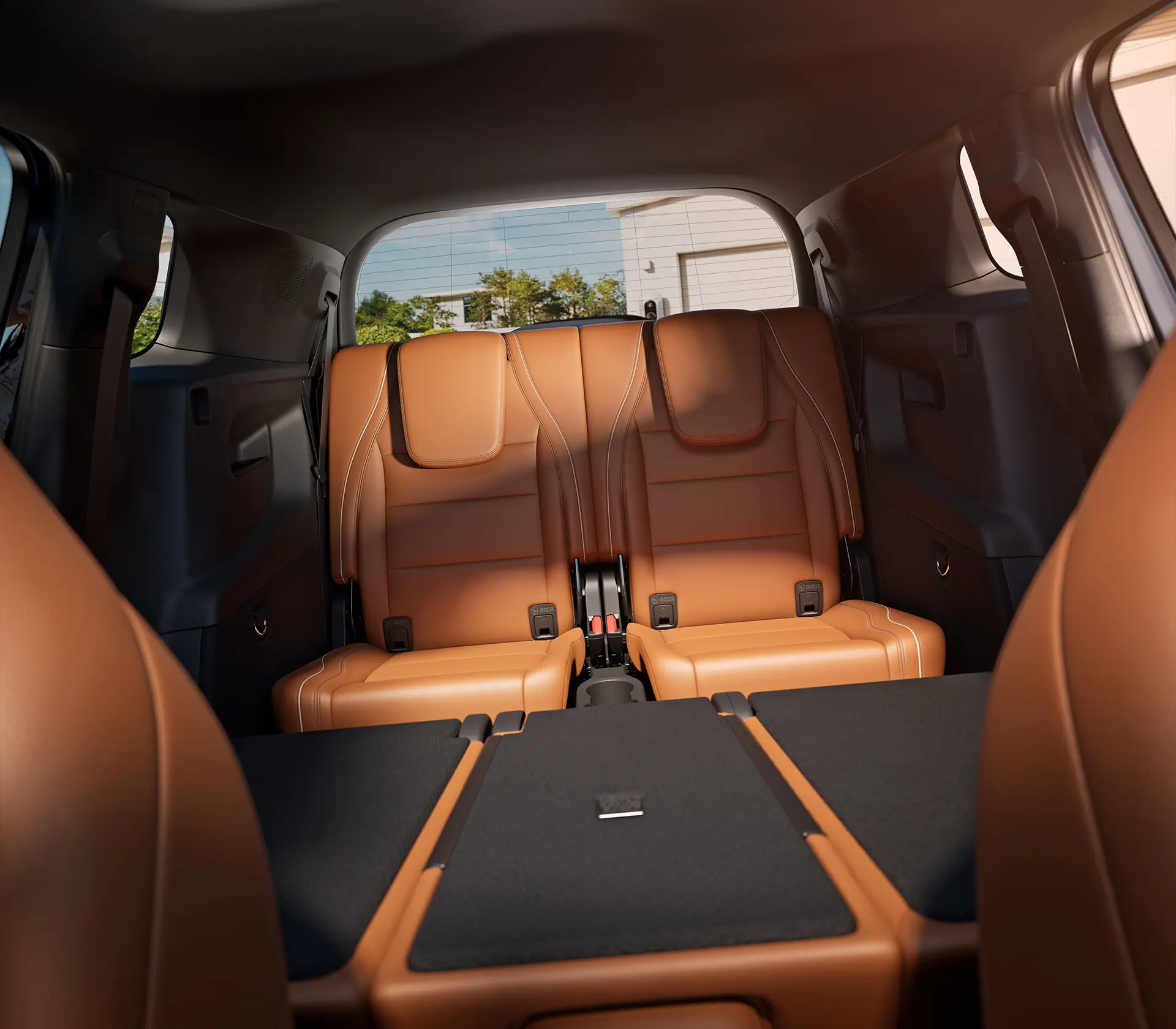 Der GLB mit umgeklappten Sitzen