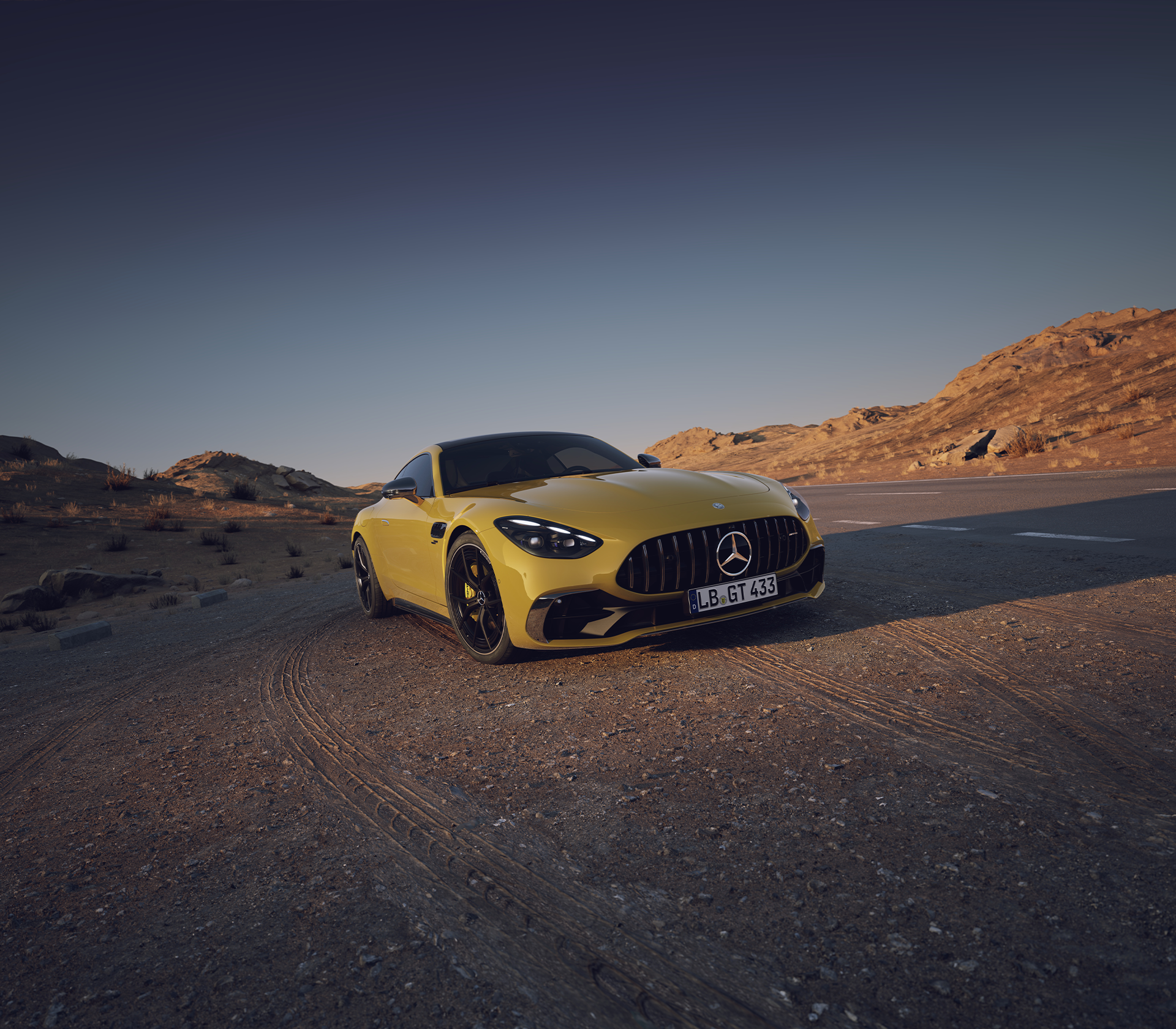 AMG GT Coupé auf der Straße