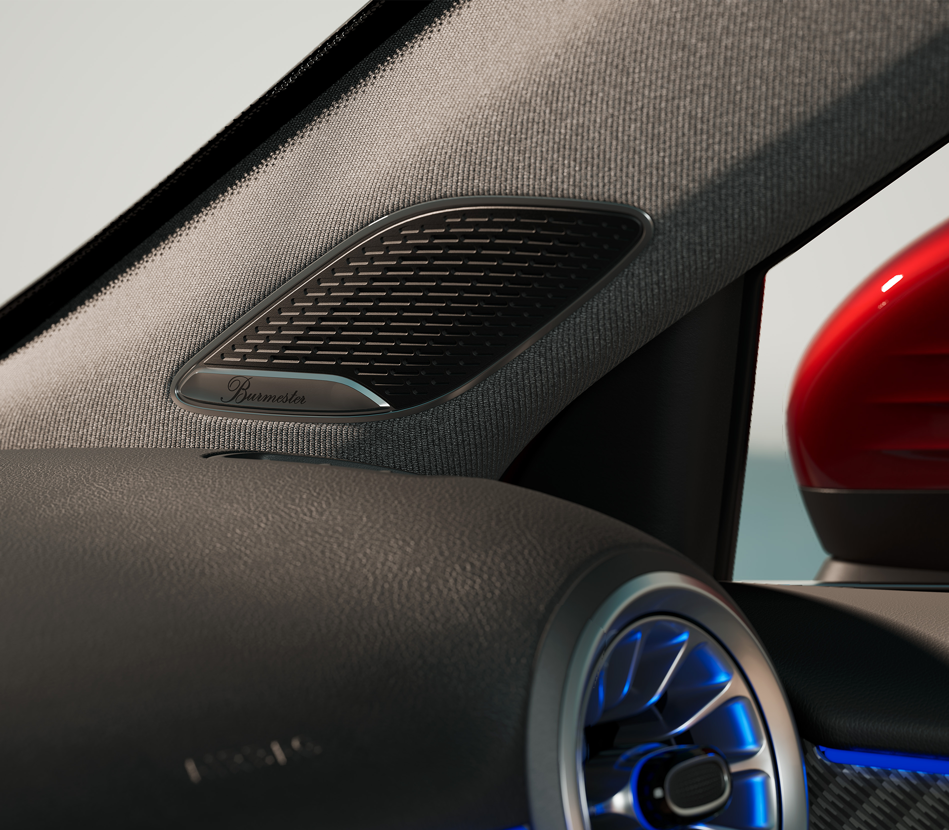 Mercedes-Benz A-Klasse Innenraum Soundsystem.