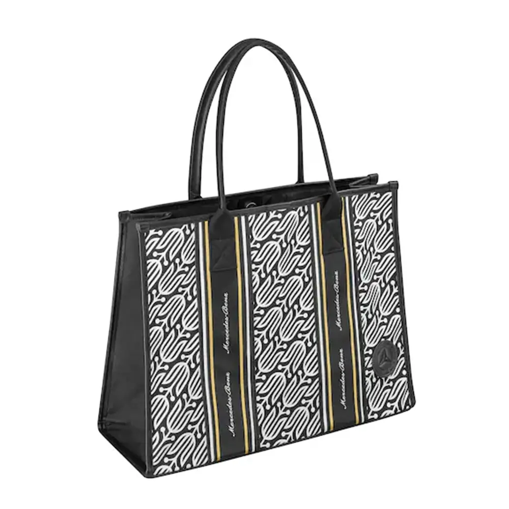 Mercedes-Benz Classic Shopper mit Lorbeer-Muster
