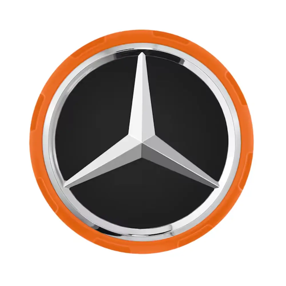 Mercedes-AMG Radnabenabdeckung Zentralverschlussoptik 71,8 mm Orange
