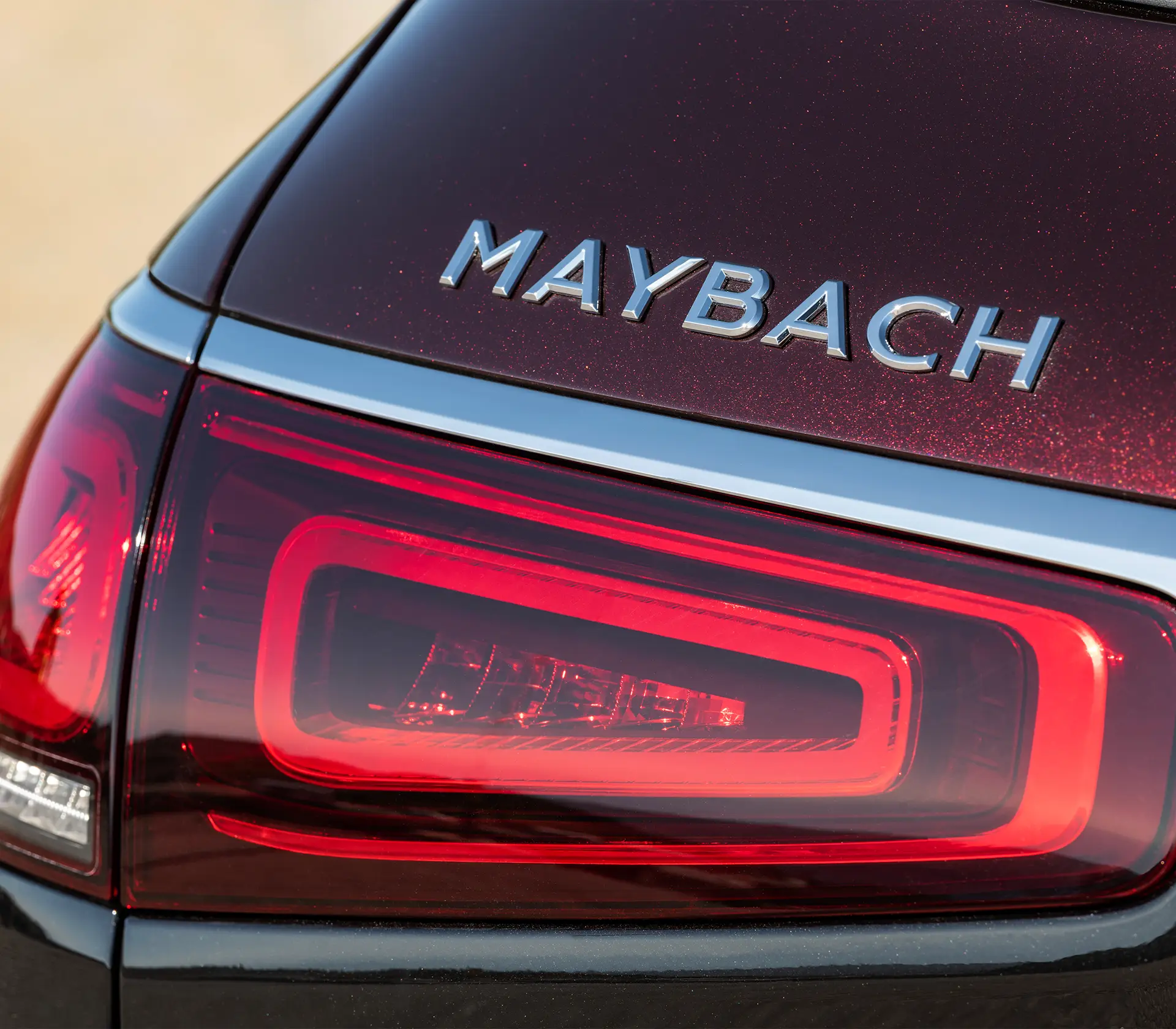 Mercedes-Maybach GLS Rücklicht mit Maybachaufschrift