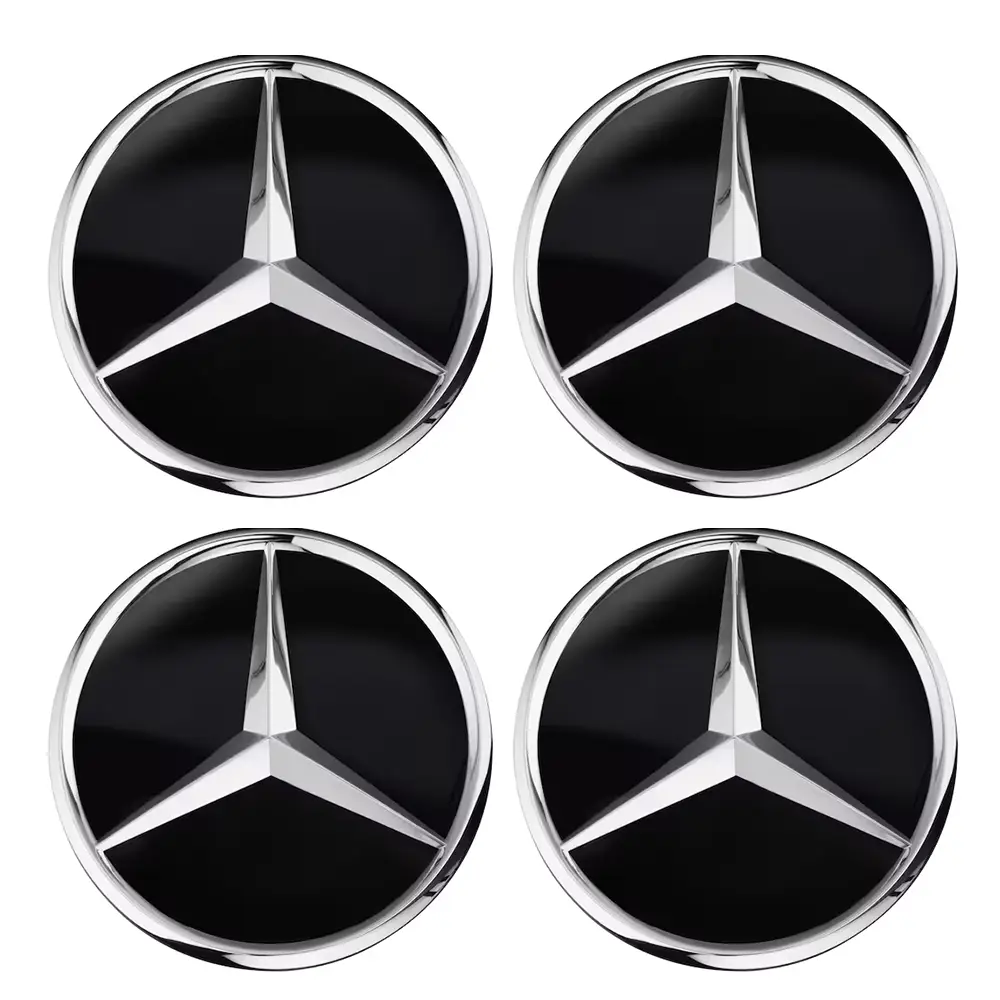 Mercedes-Benz 4x Radnabenabdeckung Stern erhaben