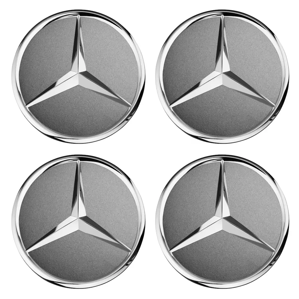 Mercedes-Benz 4x Radnabenabdeckung Stern erhaben