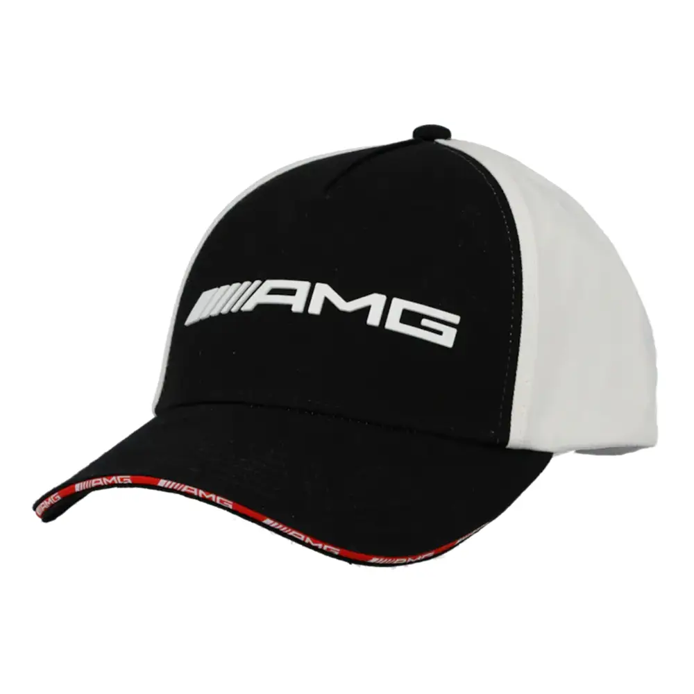 Mercedes-AMG Cap Schwarz/Weiß, größenverstellbar, 100% Baumwolle