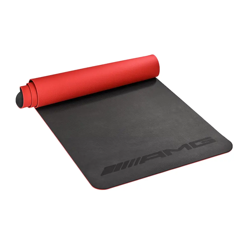Mercedes-AMG Fitnessmatte schwarz/rot TPE