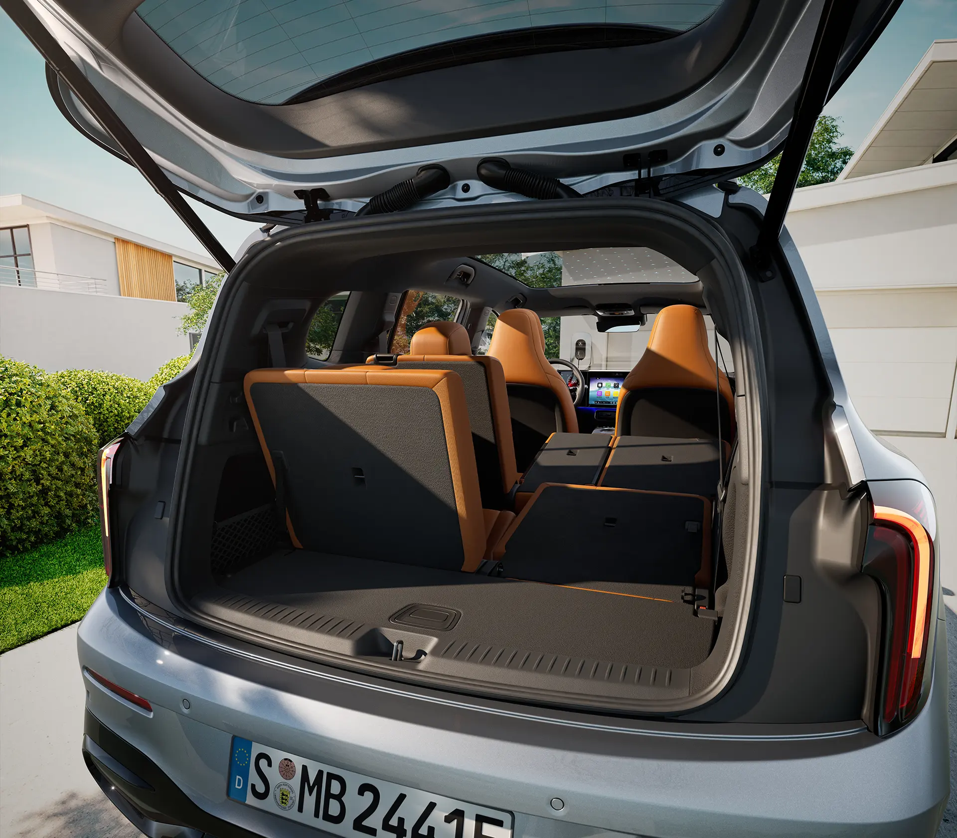 Der GLB mit umgeklappten Sitzen