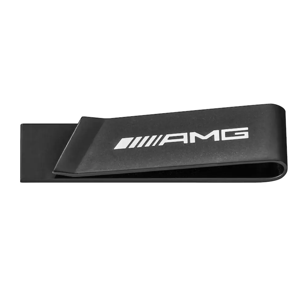 Mercedes-AMG Geldscheinklammer aus Edelstahl anthrazit 5 cm