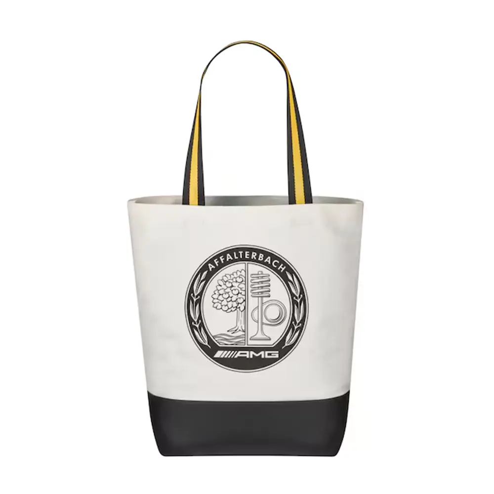 Mercedes-AMG Einkaufstasche Baumwolle offwhite/schwarz