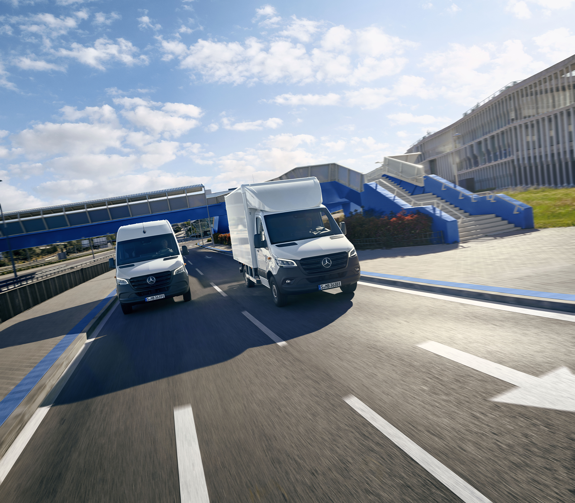 Sprinter Range in Fahrtbewegung