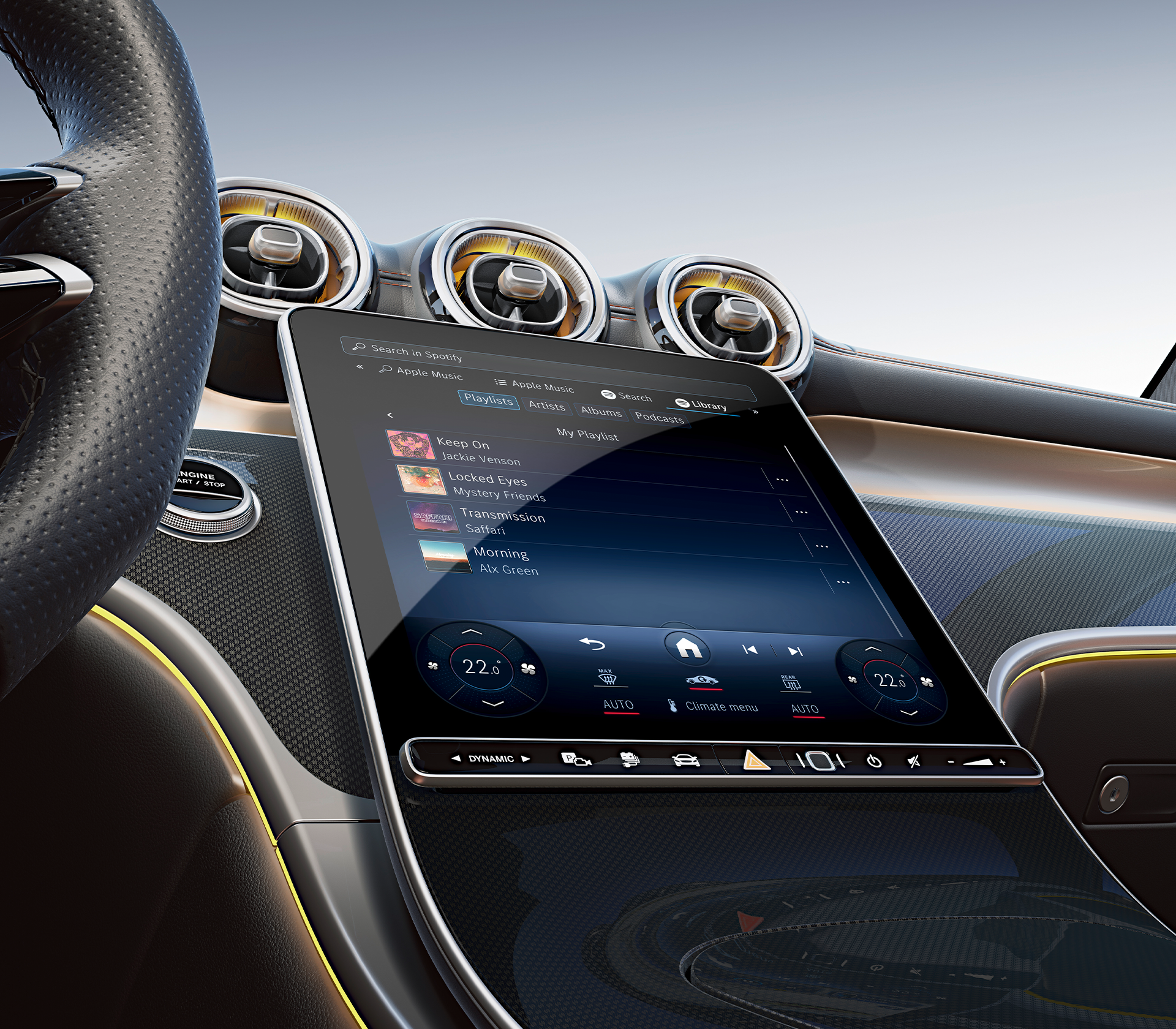 GLC SUV Interieur Display