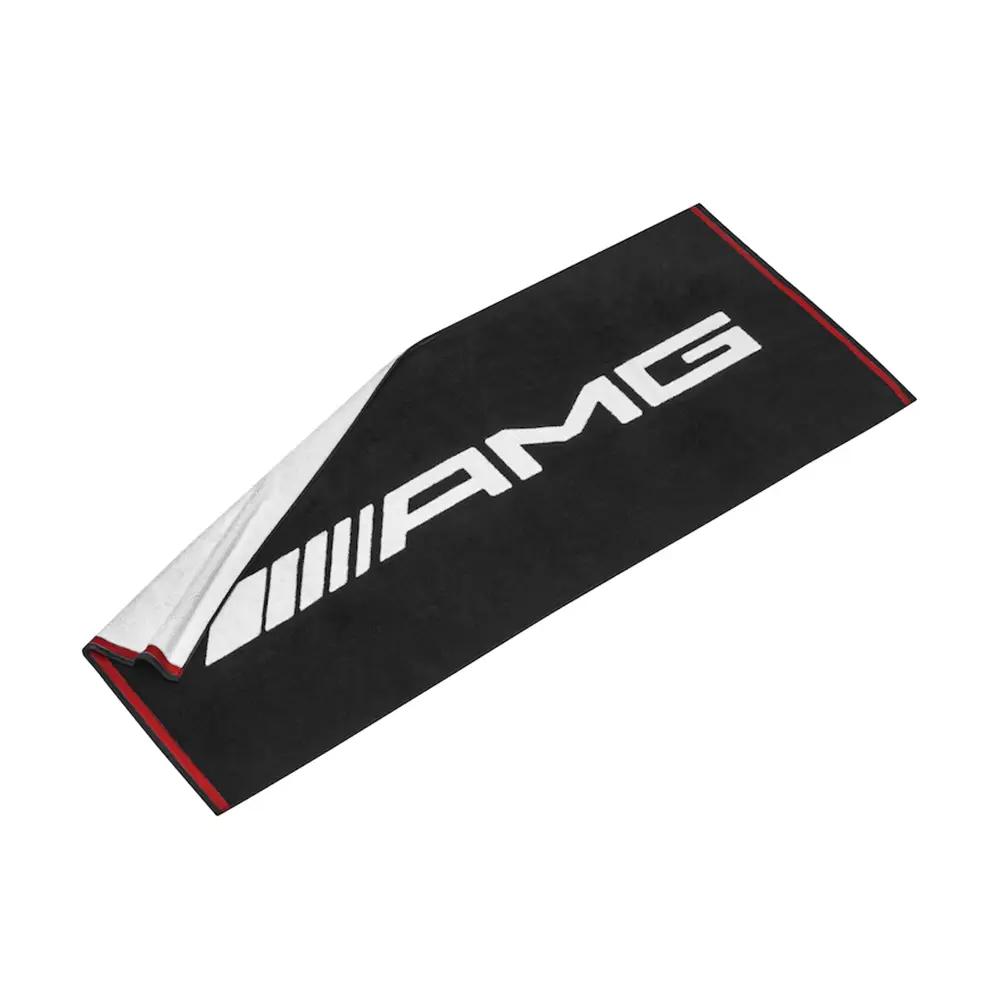Mercedes-AMG Strandtuch 80x180 cm 100% Schwarz-Weiß-Rot Baumwolle