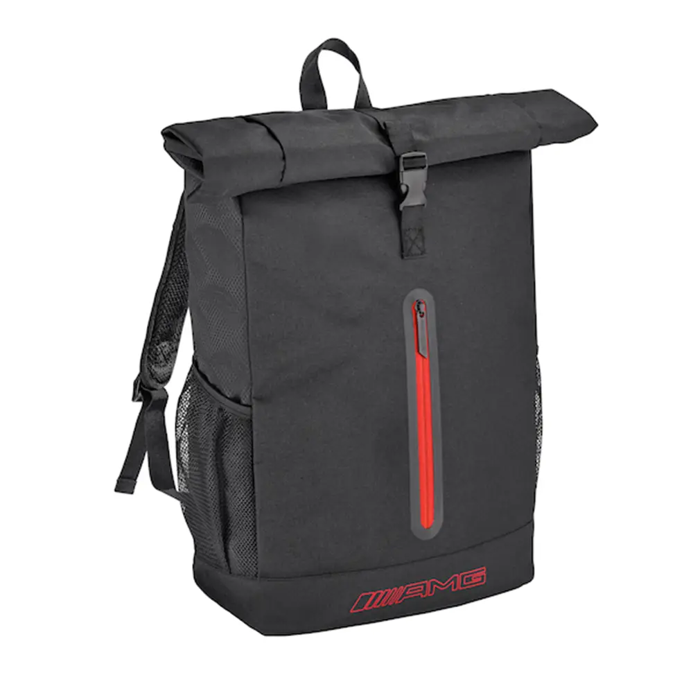 Mercedes-AMG Rucksack Rolltop schwarz/rot