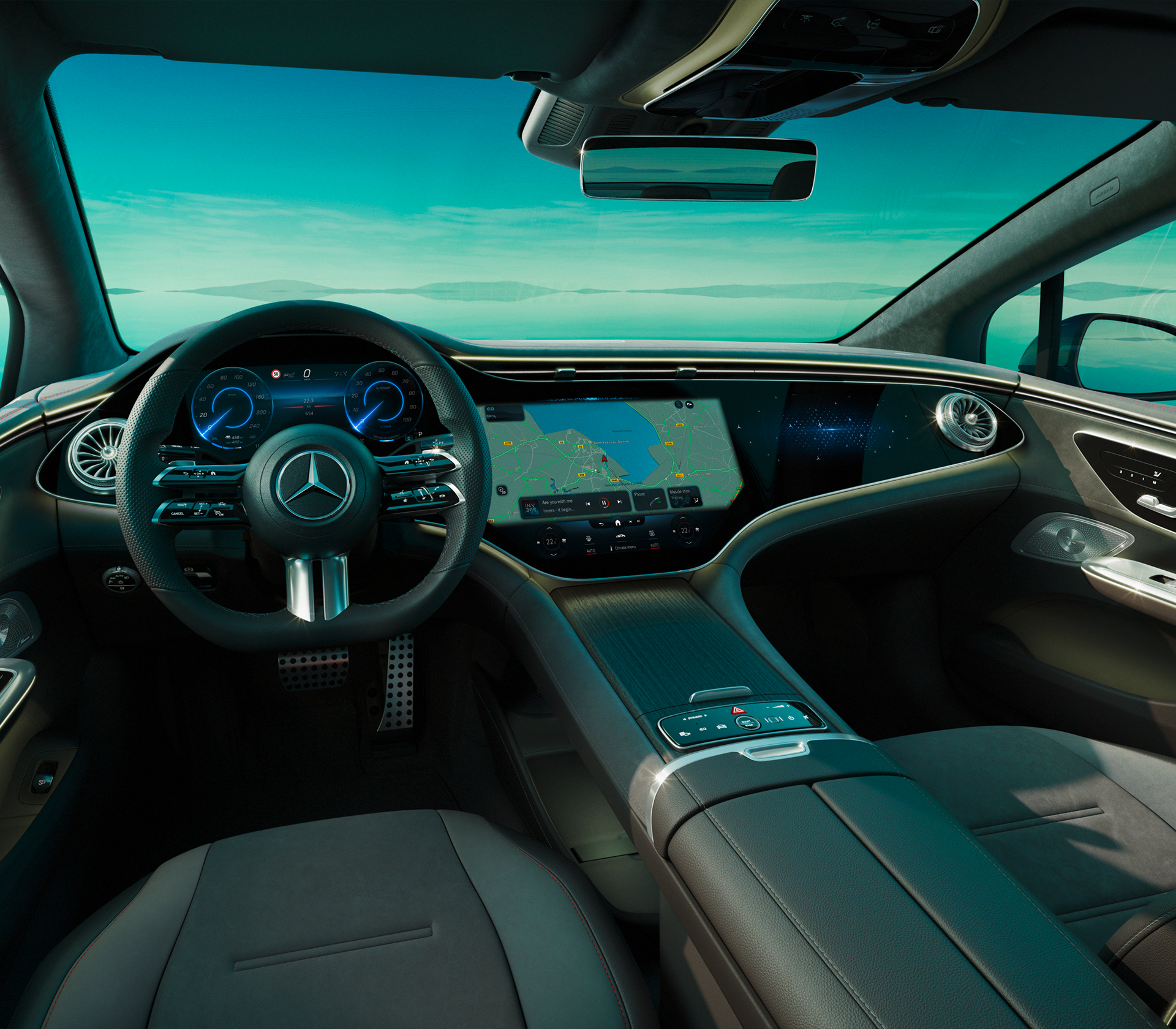 Mercedes-Benz EQE Limousine Innenansicht