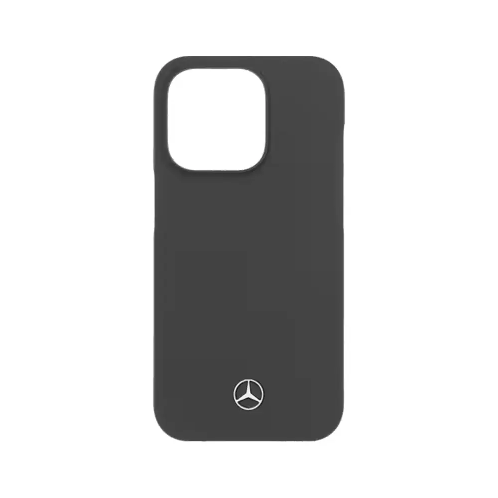 Mercedes-Benz Hülle für iPhone® 14 Pro, schwarz, Polycarbonat/Mikrofaser