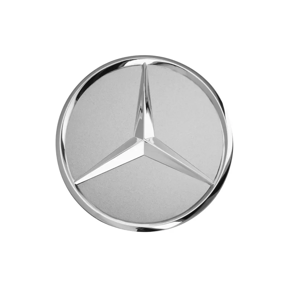 Mercedes-Benz Radnabenabdeckung Stern erhaben Titansilber 75 mm