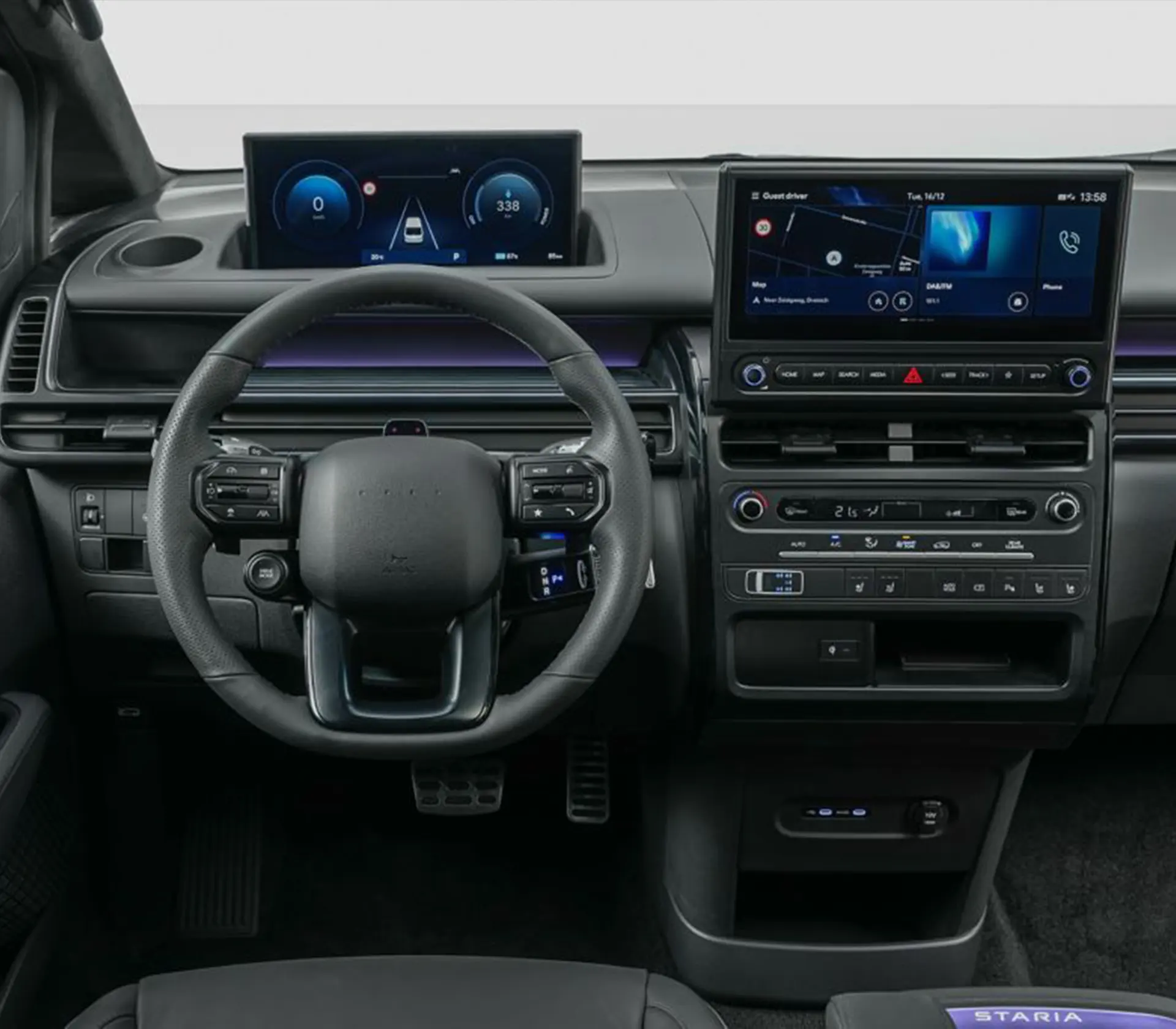 Das Interiereur des Staria Elektro