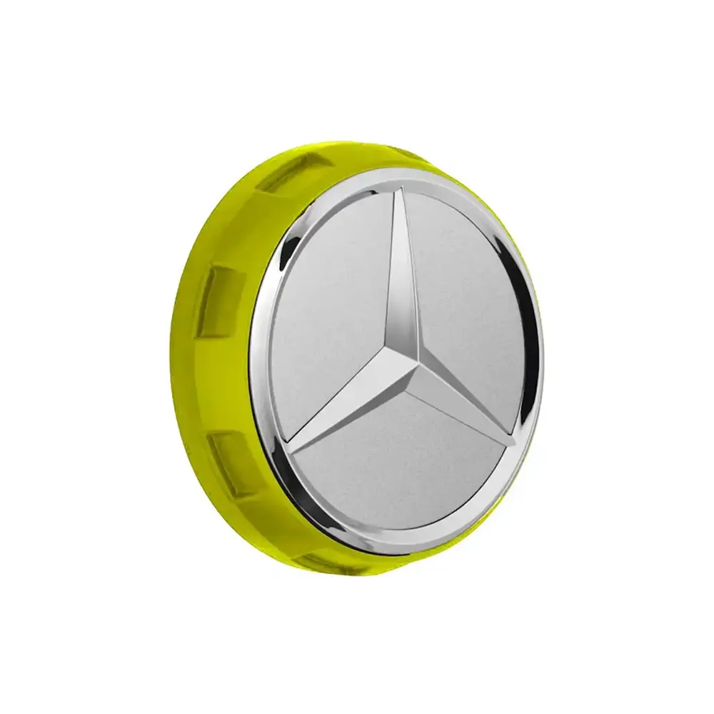 Mercedes-AMG Radnabenabdeckung Zentralverschlussoptik 71,8 mm Gelb