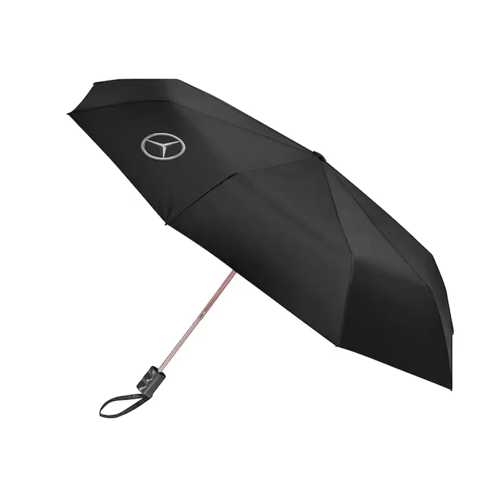 Mercedes-Benz Taschenschirm Schwarz/Roségold Kompakt & Stylish