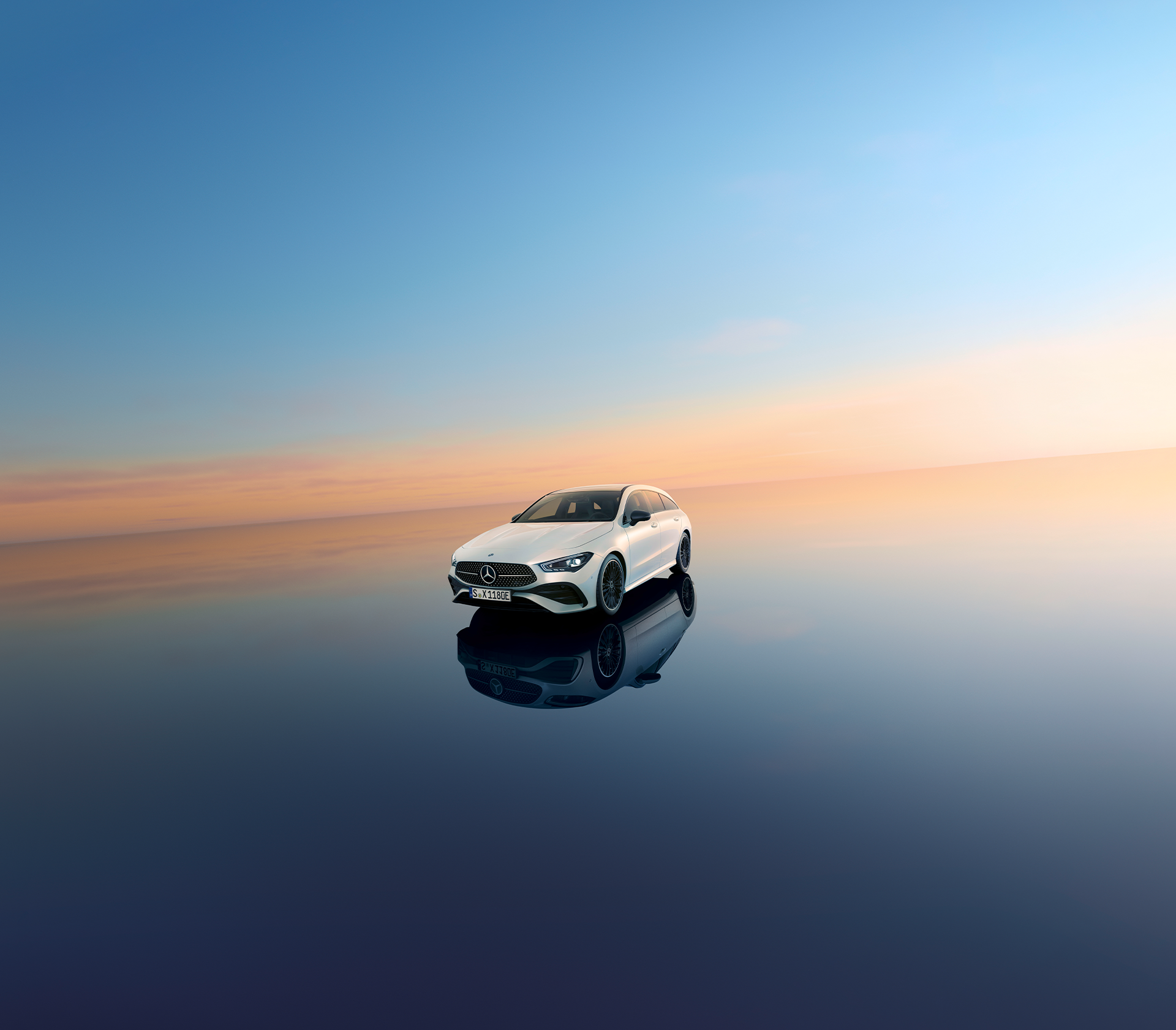 CLA Shootingbrake in weiß.
