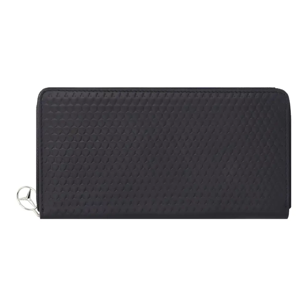 Mercedes-Benz Damen Geldbörse aus Rindleder schwarz mit RFID-Schutz