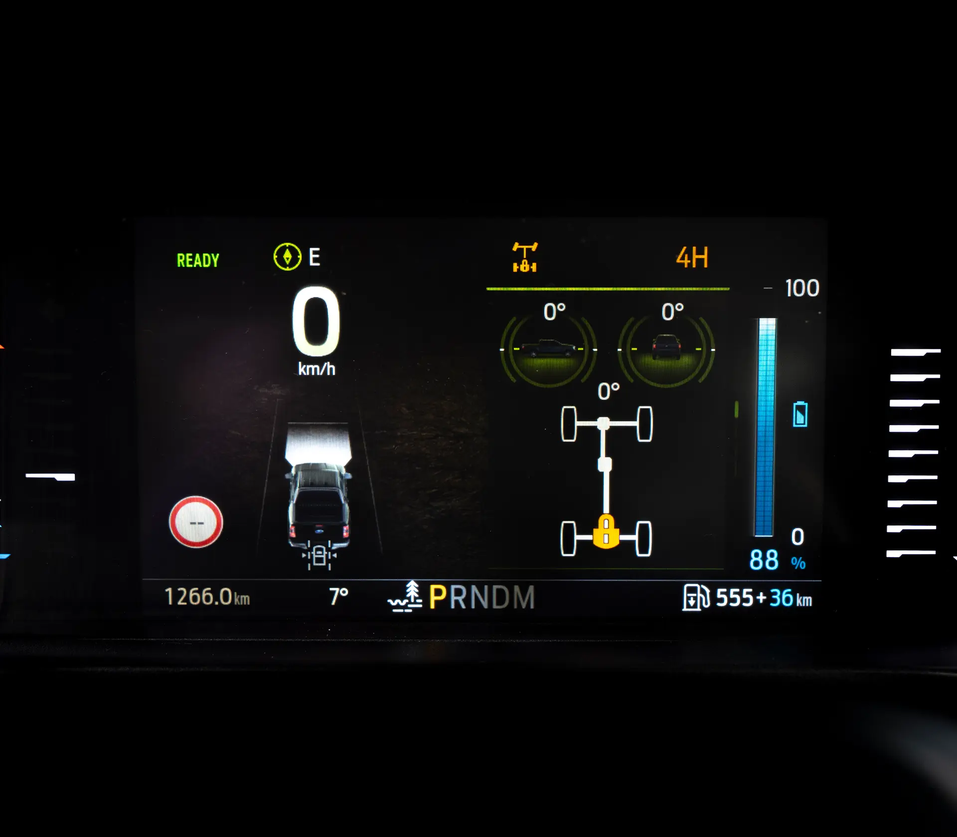 Ranger Wildtrak PHEV Displayanzeige