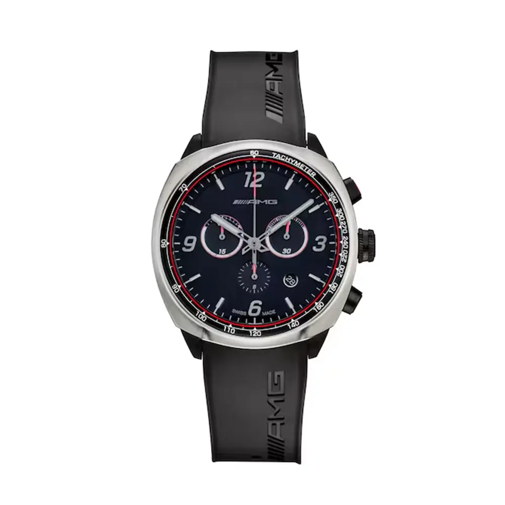 Mercedes-AMG Herren-Armbanduhr Chronograph Titan Edelstahl 43 mm