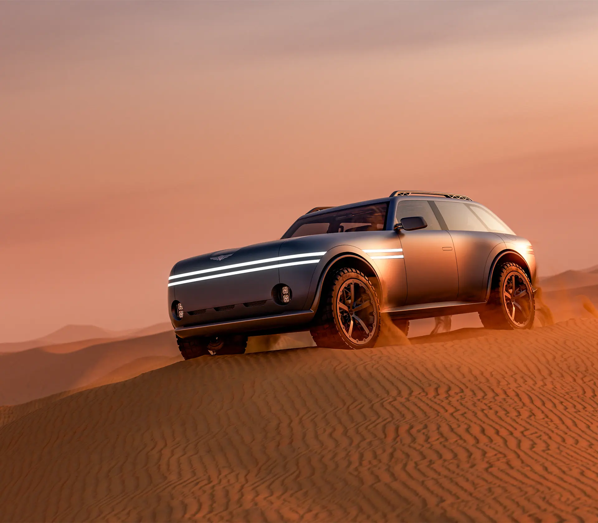 Genesis X Gran Equator Concept in der Wüste