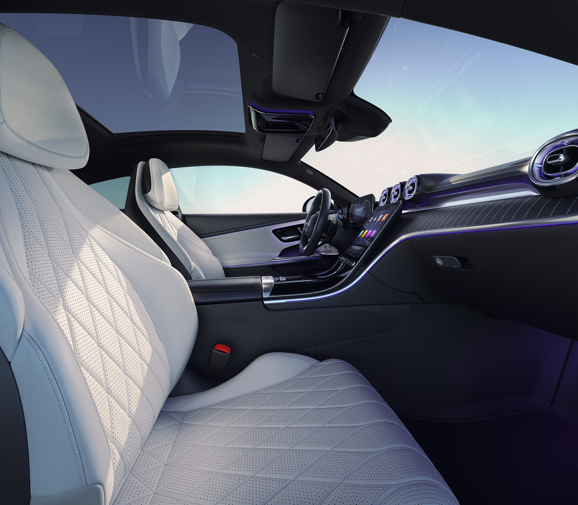 CLE Coupé Interieur weiß