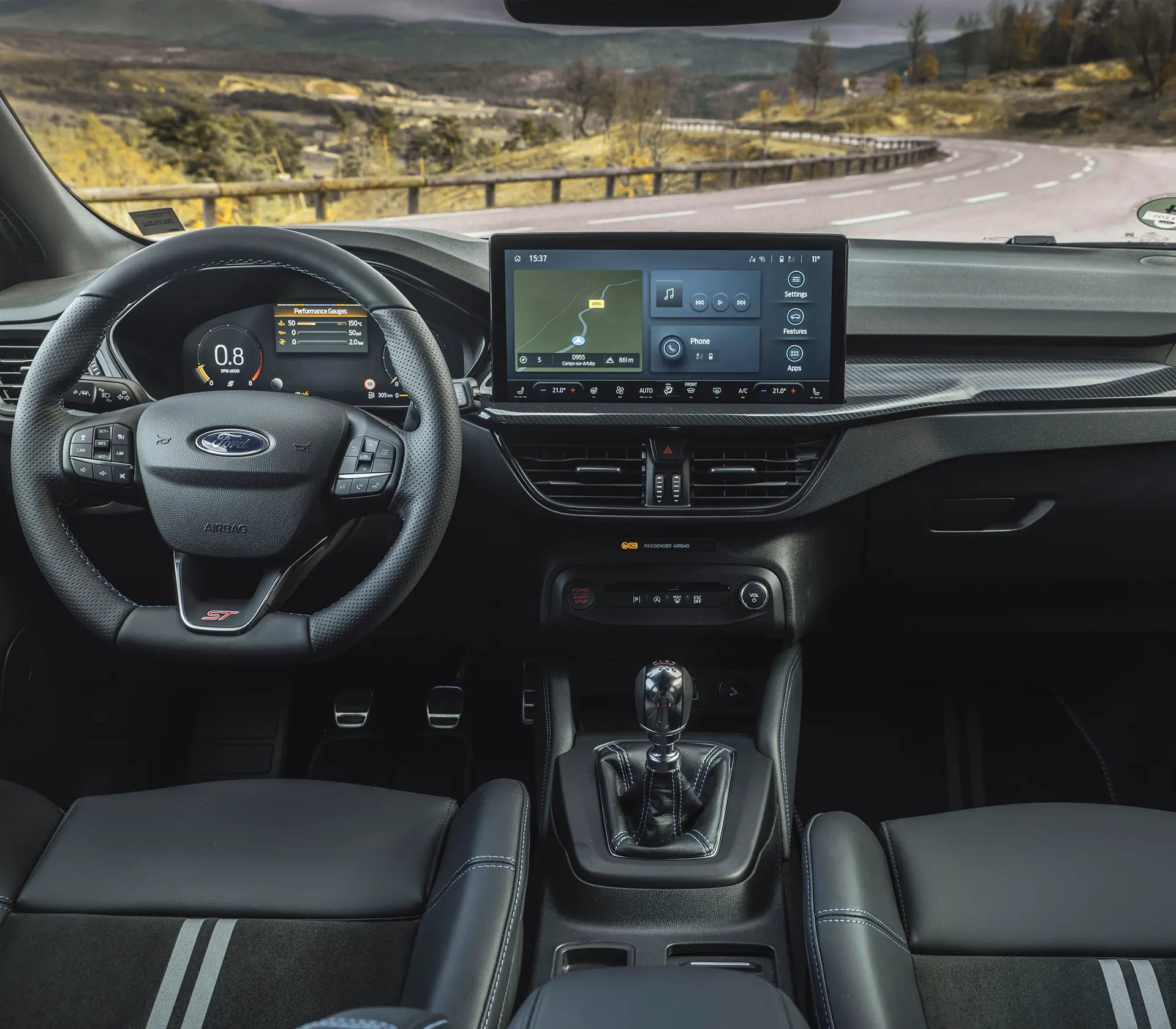 das Interieur des Focus ST