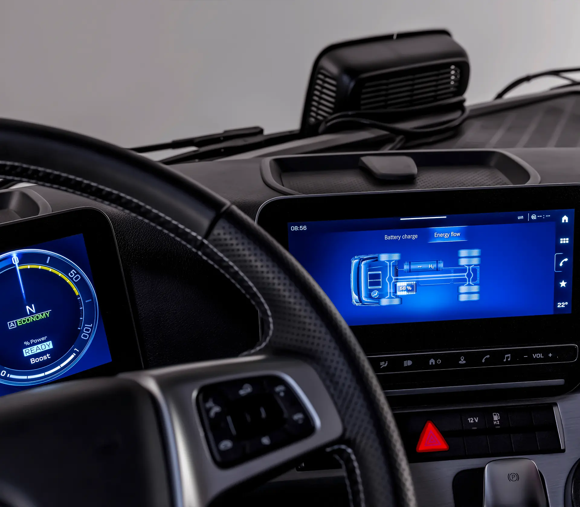 Das Interieur im NextGenH2 Truck